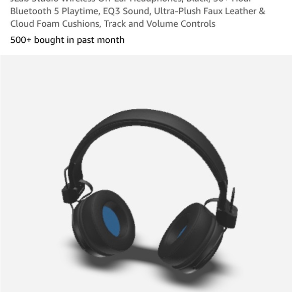 JLAB Studio Wireless On-Ear Headphones,30+ Hour Blutooth 5 Playtime,Track/Volume - Picture 6 of 8